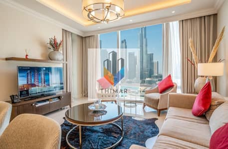 1 Bedroom Flat for Rent in Downtown Dubai, Dubai - Fully Furnished | Burj Khalifa View | High Floor