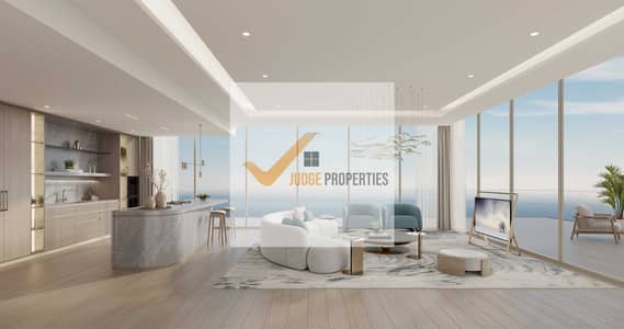 شقة 2 غرفة نوم للبيع في جزر دبي، دبي - 3BR_Living. jpg