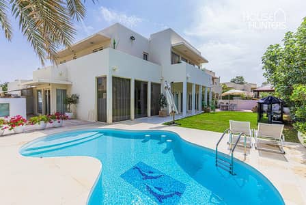 5 Bedroom Villa for Rent in Arabian Ranches, Dubai - Backs the park | Pool | White Wood | Vacant