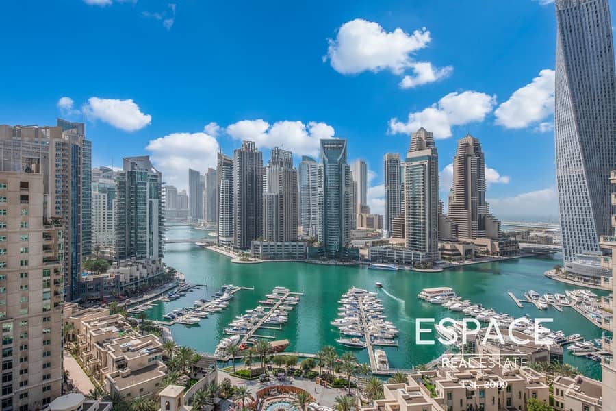 Full Marina View | 2 Beds | Study | Emaar 6 Full Marina View | 2 Beds | Study | Emaar 6