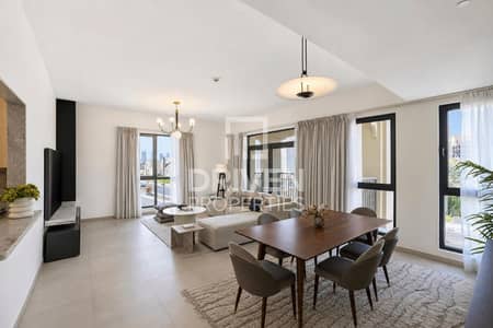 2 Bedroom Apartment for Rent in Madinat Jumeirah Living, Dubai - Large Layout with Maids Room | Vacant Now