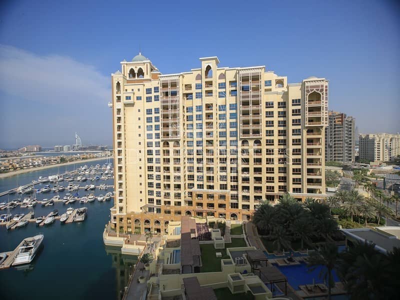 Sea and Nakheel Mall View | TypeC | Big Balcony