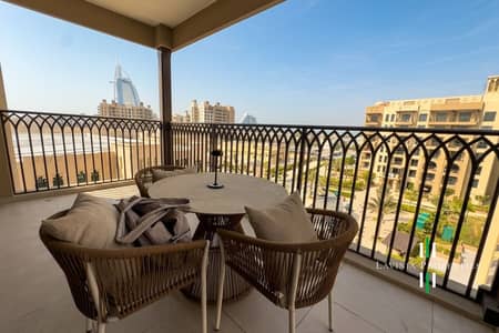 2 Bedroom Flat for Rent in Madinat Jumeirah Living, Dubai - PRIME LOCATION |BURJ AL ARAB VIEW |FULLY FURNISHED