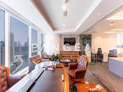 Office for Rent in Business Bay, Dubai - Combined Office | Furnished | Burj Khalifa View