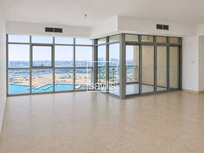 3 Bedroom Flat for Rent in Al Reem Island, Abu Dhabi - 3BR+M I Full Sea View I With Balcony