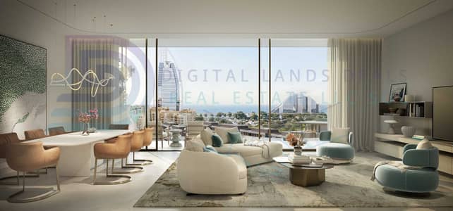 1 Bedroom Flat for Sale in Madinat Jumeirah Living, Dubai - MJL-Nourelle-INT-3BR-LV-02. jpg