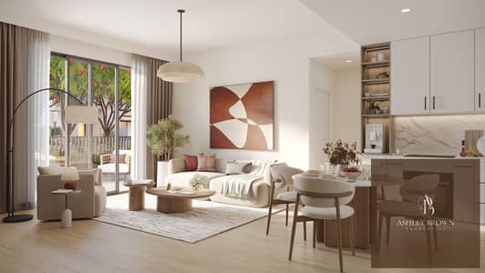 1 Спальня Апартаменты Продажа в Таун Сквер, Дубай - Plot-95_Livingroom-1. jpg 1 Спальня Апартаменты Продажа в Таун Сквер, Дубай - Plot-95_Livingroom-1. jpg