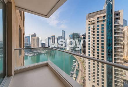 1 Bedroom Flat for Sale in Dubai Marina, Dubai - Full Marina View | Vacant | Panoramic Windows 1 Bedroom Flat for Sale in Dubai Marina, Dubai - Full Marina View | Vacant | Panoramic Windows