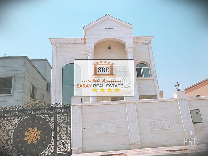 Modern design villa at a great price, close to all services, the finest areas of Ajman, freehold for all nationalities