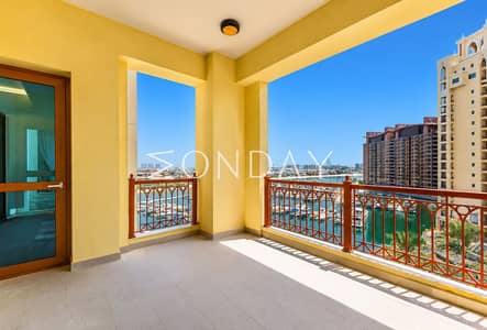 2 Bedroom Apartment for Rent in Palm Jumeirah, Dubai - Fully Upgraded | Marina + Palm Views | Available
