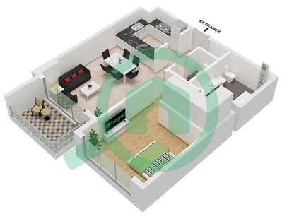 Avenue Residence 6 - 1 Bedroom Apartment Type 9 Floor plan