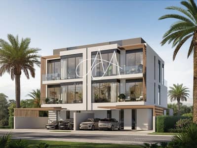 6 Bedroom Townhouse for Sale in Jumeirah Golf Estates, Dubai - 6572d2490ec93a5d92263c2e_03_Twinvilla_011 and 012_Front view_NoPeople. jpg