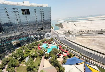 1 Bedroom Flat for Sale in Al Reem Island, Abu Dhabi - Pool view 1 bed | Modern layout | Storage room