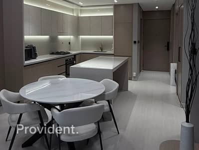 1 Bedroom Flat for Rent in Jumeirah Village Circle (JVC), Dubai - Exclusive | Furnished 1BR + Study/Office | Luxury