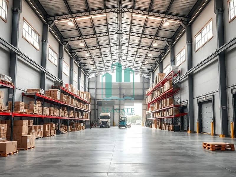 4 A_spacious_industrial_warehouse_interior_showcasing_high_ceilings_with_exposed_metal_beams_large_shelves_filled_with_boxes_and_pallets_bright_overhead_lighting_and_a_clean_concrete_floor. _Include_large_loading_docks_. jpeg