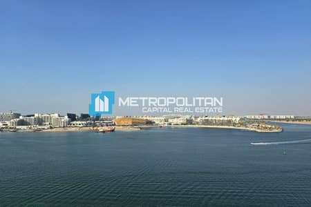 3 Bedroom Flat for Rent in Al Raha Beach, Abu Dhabi - Full Sea View | 3BR with Maids | High Floor