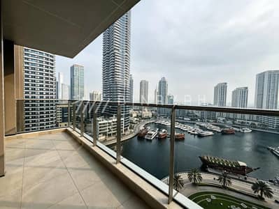 1 Bedroom Flat for Rent in Dubai Marina, Dubai - Full Marina View | Unfurnished | Vacant