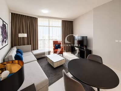 1 Slaapkamer Appartement te Huur in DAMAC Hills, Dubai - Living Room 3. jpg