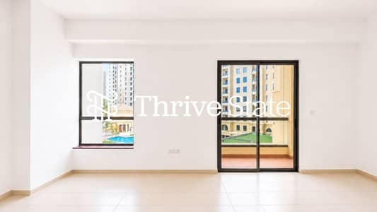 1 Bedroom Apartment for Rent in Jumeirah Beach Residence (JBR), Dubai - Unfurnished | Low Floor | Pool View | Vacant 1 Bedroom Apartment for Rent in Jumeirah Beach Residence (JBR), Dubai - Unfurnished | Low Floor | Pool View | Vacant