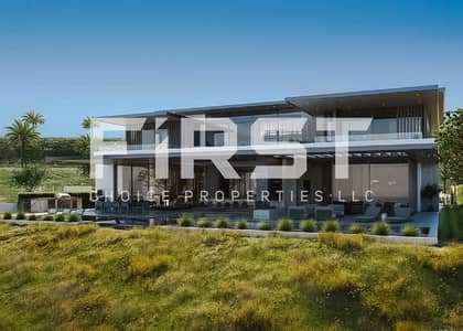 胡代里亚特岛， 阿布扎比 住宅地块待售 - Modern villa exterior design in Wadeem, showcasing 4 to 6-bedroom luxury homes in Abu Dhabi. jpg