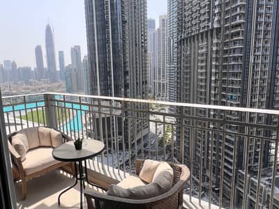 1 Bedroom Apartment for Rent in Downtown Dubai, Dubai - Fully Furnished | Vacant | Opera and Fountain View