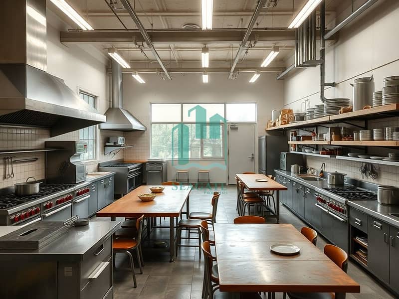 7 A_shared_kitchen_designed_for_a_labor_camp_in_an_industrial_setting_focusing_on_practicality_and_organization. _The_kitchen_features_multiple_cooking_areas_with_industrial_grade_stoves_and_efficient_ventilation_system. jpeg