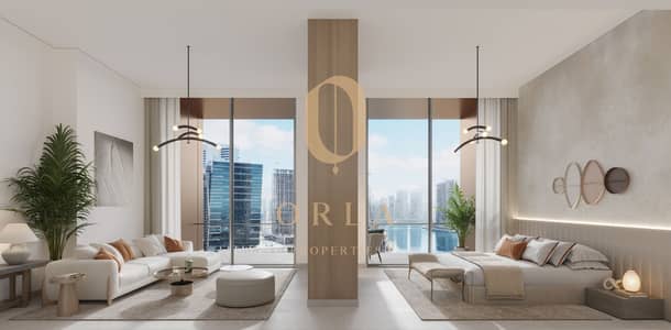 شقة 1 غرفة نوم للبيع في الخليج التجاري، دبي - One River Point - Penthouse bedroom. jpg