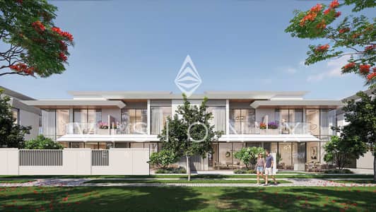 Umm Fanain， 夏尔迦 4 卧室联排别墅待售 - Townhouse 4plex B_Backyard View_ With Fance _8k. jpg