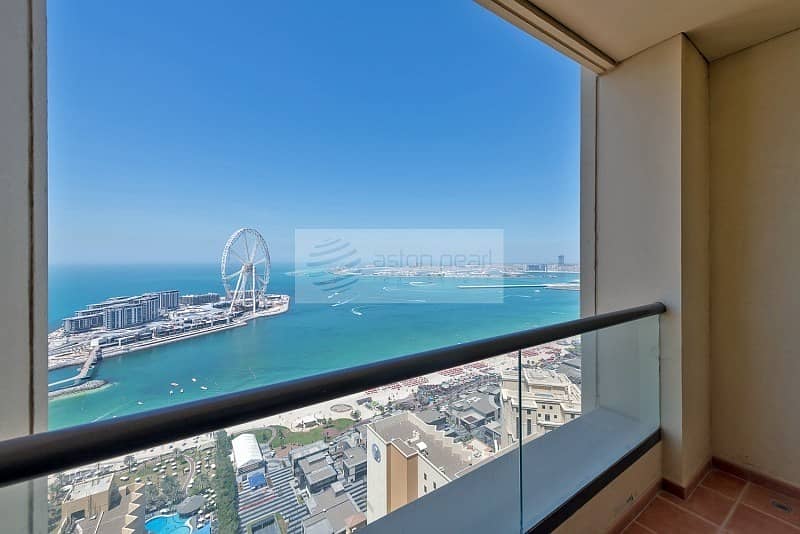 Full Sea and Dubai Eye Views |  Renovated 2BR