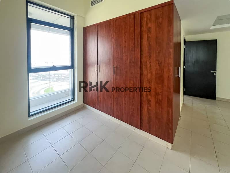 5 Bedroom with large built-in wooden wardrobe and city view window in Dubai apartment for rent