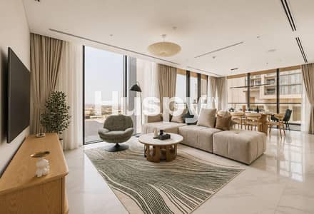 4 Bedroom Flat for Sale in Sobha Hartland, Dubai - Vacant | Burj and Lagoon View | Fully Furnished