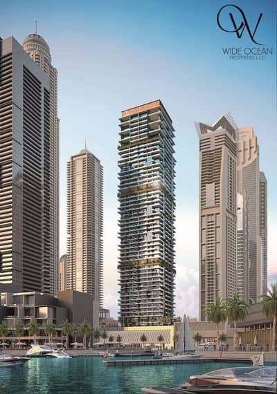 فلیٹ 2 غرفة نوم للبيع في دبي مارينا، دبي - Render_Kempinski-Marina-Residences-Dubai_Hero-Exterior_Day. jpg