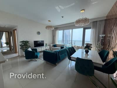2 Bedroom Flat for Rent in Dubai Creek Harbour, Dubai - Creek View | High Floor | Furnished | 4 Cheques