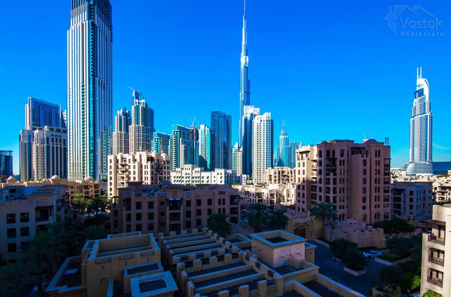 High Floor|3 BR+Maid| Burj Khalifa Views|Vacant
