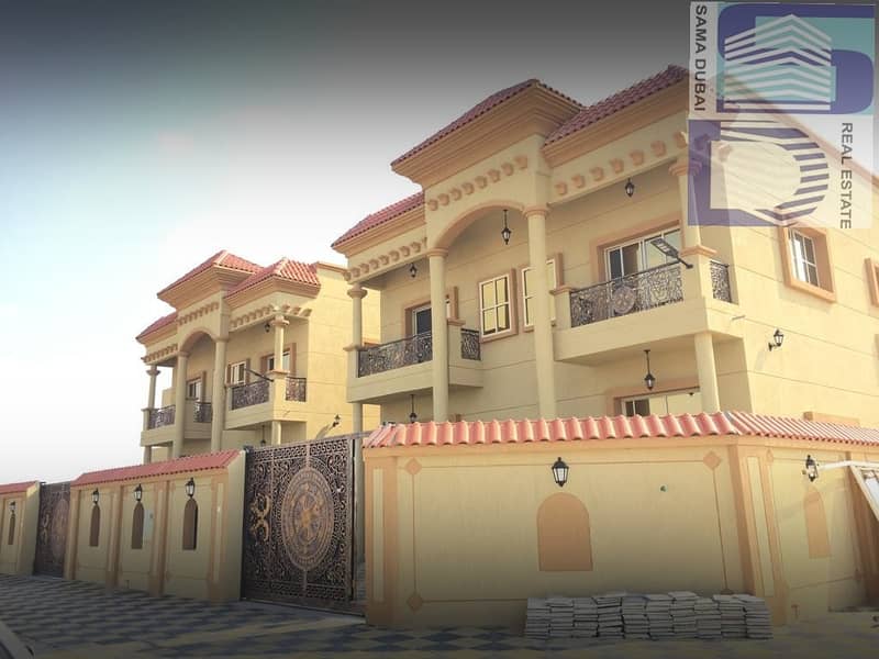 The most luxurious villas for sale in Ajman, a sophisticated finishing and wonderful decor with the finest materials