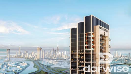 Shop for Sale in Meydan Horizon, Dubai - vista-meydan-tower-skyline-day. jpeg