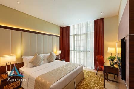 1 Bedroom Hotel Apartment for Rent in Business Bay, Dubai - 1-Bedroom-Apartment-Family-hotel-apartments-Business-Bay-Dubai-city-View. jpg