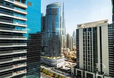 Office for Rent in Business Bay, Dubai - Furnished | Upgraded | Burj Khalifa View Office for Rent in Business Bay, Dubai - Furnished | Upgraded | Burj Khalifa View