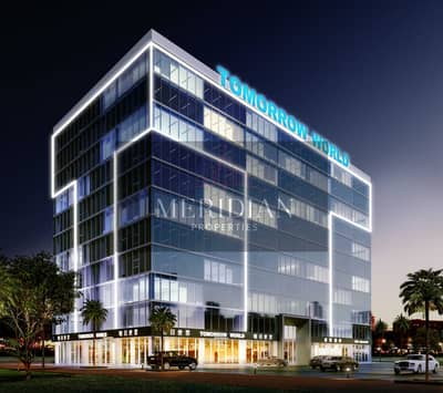 مکتب  للبيع في المدينة العالمية، دبي - Night View of the commercial tower. jpg