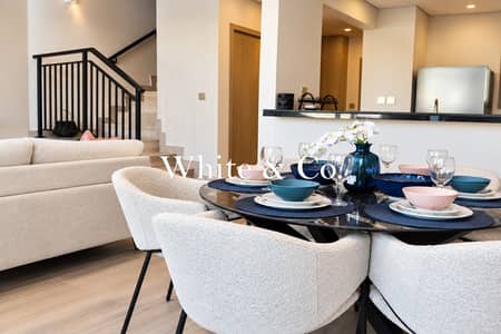 3 Bedroom Villa for Rent in DAMAC Hills, Dubai - Park View | Fully Furnished | Single row