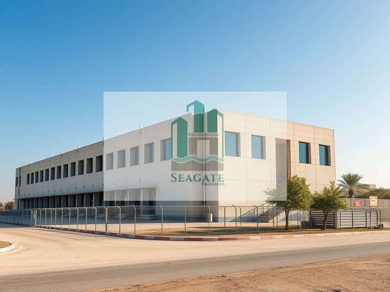 An_exterior_view_of_a_labor_camp_located_in_the_UAE_showcasing_a_large_block_structure_made_of_concrete_with_a_modern_design. _The_building_has_prominent_windows_and_is_set_against_a_clear_blue_sky. _The_area_around_th. jpeg An_exterior_view_of_a_labor_camp_located_in_the_UAE_showcasing_a_large_block_structure_made_of_concrete_with_a_modern_design. _The_building_has_prominent_windows_and_is_set_against_a_clear_blue_sky. _The_area_around_th. jpeg