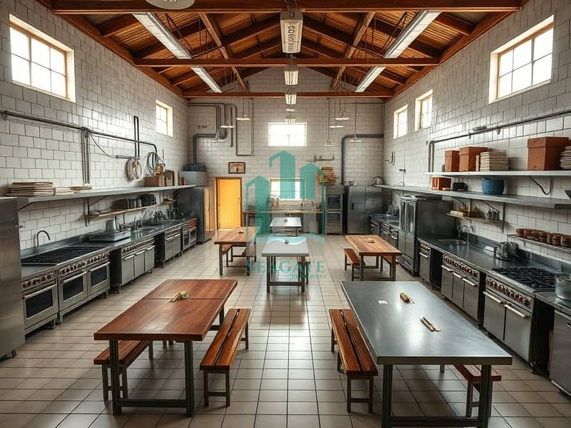 6 A_communal_kitchen_designed_for_a_labor_camp_featuring_a_spacious_layout_with_multiple_cooking_stations. _The_kitchen_includes_large_industrial_grade_appliances_such_as_ovens_stoves_and_refrigerators. _There_are_ample_. jpeg