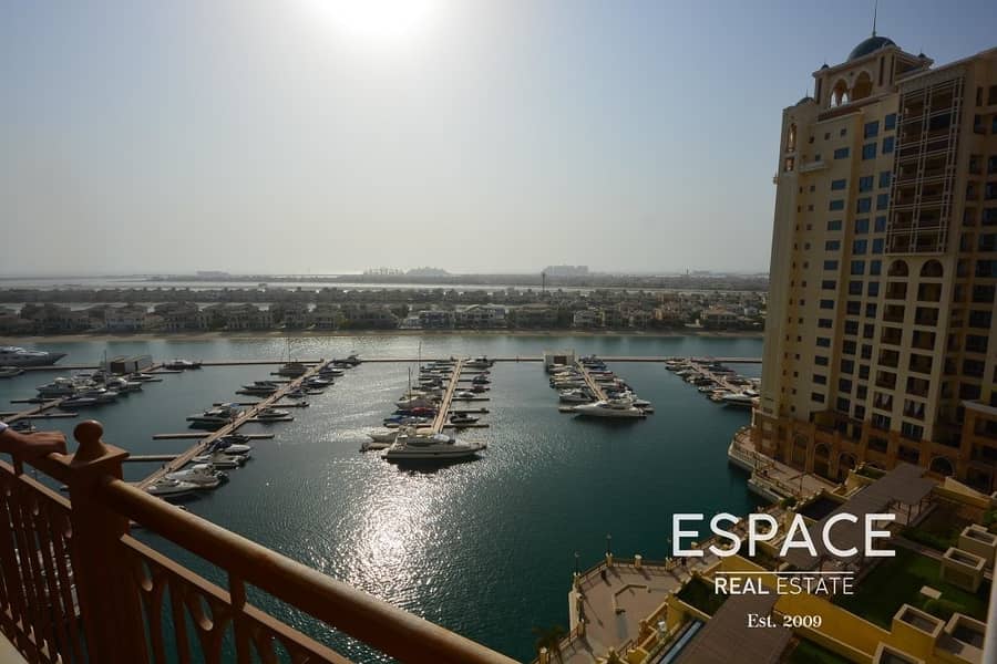 2 Beds and Maids with Great Marina View