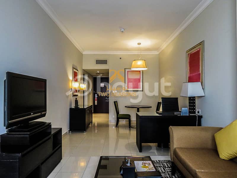 Fully Furnished Apartment  with View of the City close to the metro