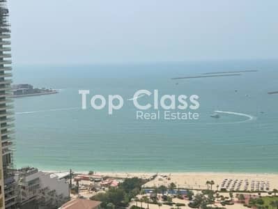 2 Bedroom Flat for Rent in Jumeirah Beach Residence (JBR), Dubai - Sea View | Higher Floor | Vacant