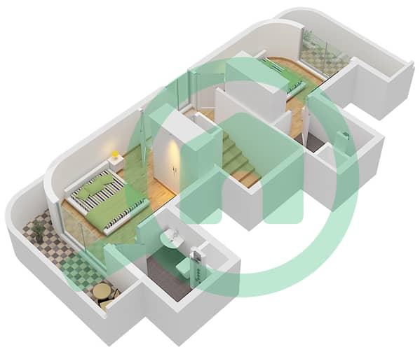 Type C Unit Corner Floor Second
