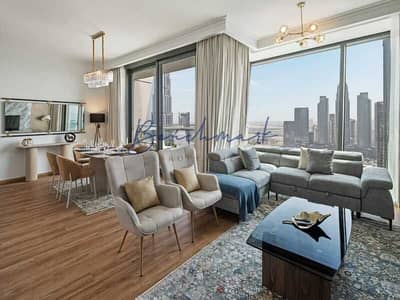 3 Bedroom Apartment for Rent in Downtown Dubai, Dubai - Amazing Burj Khalifa View | Modern Furnished