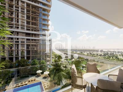 1 Schlafzimmer Wohnung zum zum Verkauf in Sobha Hartland, Dubai - Balcony. jpg 1 Schlafzimmer Wohnung zum zum Verkauf in Sobha Hartland, Dubai - Balcony. jpg
