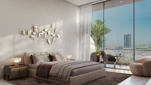 شقة 1 غرفة نوم للبيع في قرية جميرا الدائرية، دبي - Skyhills Bedview 2__5_11zon. jpg