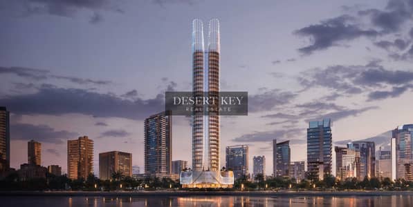 Studio for Sale in Business Bay, Dubai - Skyhall_01_Exterior_Skyline. jpg